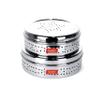 Sumeet Stainless Steel Hole Puri Dabbas/Sprout Maker/Flat Canisters with Air Ventilation Set of 2, Size No. 11-18.5cm Dia, No. 12-20.4cm Dia view 1