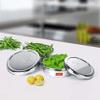 Sumeet Stainless Steel Hole Puri Dabbas/Sprout Maker/Flat Canisters with Air Ventilation Set of 2, Size No. 11-18.5cm Dia, No. 12-20.4cm Dia view 2