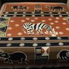 African Animal Print Tapestry Tablecloth Rectangle 88x106 Hippie Bohemian Indian Tapestry Wall Hanging Cotton Animal Print Bed Sheets Full Lightweight Bedspread Gold Rust view 1