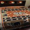 African Animal Print Tapestry Tablecloth Rectangle 88x106 Hippie Bohemian Indian Tapestry Wall Hanging Cotton Animal Print Bed Sheets Full Lightweight Bedspread Gold Rust view 2
