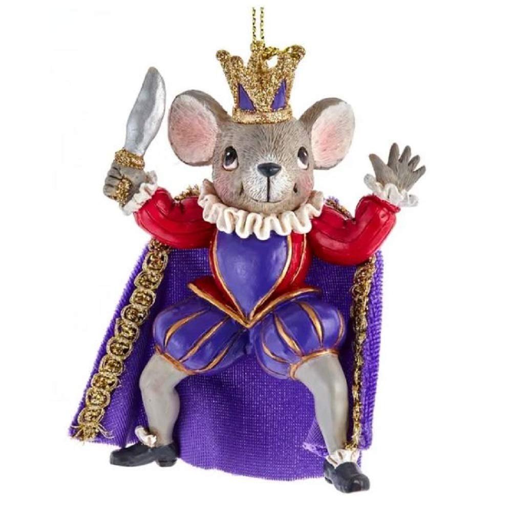 Kurt S. Adler Nutcracker Suite Mouse King Children's Christmas Tree Ornament E0422M