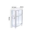 Bathroom Shelves WFF Bathroom Floor Cabinet with Drawer Lockers, Space Saving, Multifunctional Home Decoration for Bedroom, Bathroom, Kitchen and Office (Size : 2 Layers) view 3