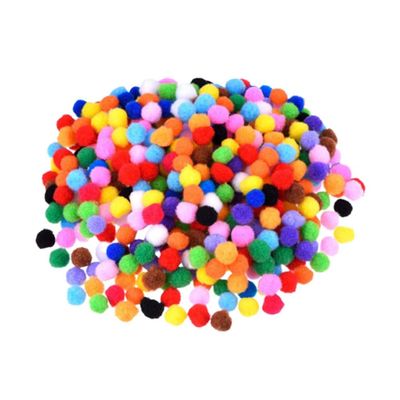 EXCEART 500pcs Elastic Polyester Plush Multi Craft Accessories for Hats Scarves and Home Decor Creative Materials for Boys and Girls Art Projects