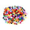 EXCEART 500pcs Elastic Polyester Plush Multi Craft Accessories for Hats Scarves and Home Decor Creative Materials for Boys and Girls Art Projects view 1