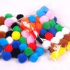 EXCEART 500pcs Elastic Polyester Plush Multi Craft Accessories for Hats Scarves and Home Decor Creative Materials for Boys and Girls Art Projects view 3