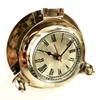 Antique Marine Solid Shiny Silver Ship Porthole Analog 6" Clock Nautical Wall Hanging Clock Home Decor view 1