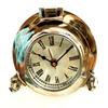 Antique Marine Solid Shiny Silver Ship Porthole Analog 6" Clock Nautical Wall Hanging Clock Home Decor view 2