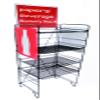FixtureDisplays 18" Wide Beverage Rack Wire Shelf 4 Level Magazine Newspaper Publication Stand Soda Packaged Goods Bakery 11490-NPF view 2
