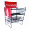 FixtureDisplays 18" Wide Beverage Rack Wire Shelf 4 Level Magazine Newspaper Publication Stand Soda Packaged Goods Bakery 11490-NPF view 3