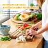 Bamboo Stovetop Cover&Countertop Cutting Board with Adjustable Legs, 21.14 x 11.42 inches Dual-purpose Chopping Board for Electric Stove Burner, Workspace Block Cover for RV Camping Camper Gas view 2