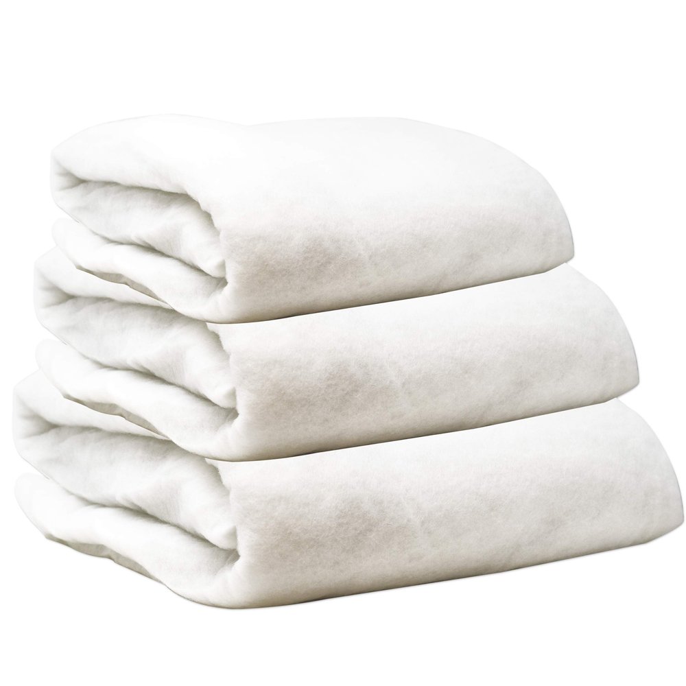 Gift Boutique Christmas Snow Blanket Cover Set of 3 Rolls 3 Foot X 8 Foot Fluffy Thick White Soft Artificial Cotton Snow Blankets Sheet Decoration for Xmas Tree Skirt Mantle Village Winter Display