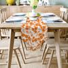Dining Table Runner Golden Autumn Beautiful Plants and Leaves Kitchen Table Runner for Dinner Parties, Events, Decor 14" x 72" view 2