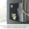 Yamazaki Home Tower Magnetic Placemat Rack/Placemat Organizer/Pocket Wall File - Steel,Black view 4
