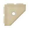 Questech 5" Shower Soap Dish Shelf for Inside Shower, Lugged for New Construction, Bath Organizer for Tiled Walls, Corner Soap Holder, Geo Lugged, Sand Matte view 1