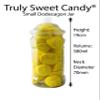 10 Plastic Sweet Jars, 5 styles, 2 tongs, 50 bags for Truly Sweet Candy Buffet (Yellow) view 4