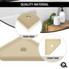 Questech 5" Soap Dish, Corner Shelf for Inside Shower, Retrofit Shower Organizer for Tiled Walls, Corner Soap Holder Bathroom Accessories, Geo Flatback, Sand Matte view 2