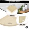 Questech 5" Corner Shower Footrest, Retrofit Shaving Shelf for Inside Shower, Bathroom Storage Corner Caddy Organizer, Metro Flatback, Sand Matte view 2