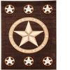 Champion Rugs Western Barn Farmhouse Star Texas Star Rustic Cowboy Country Area Rug Brown Carpet (5 3 X 7 5) view 2