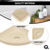 Questech 5" Shower Soap Dish Shelf for Inside Shower, Lugged for New Construction, Bath Organizer for Tiled Walls, Corner Soap Holder, Metro Lugged, Sand Matte view 2