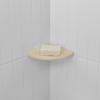 Questech 5" Shower Soap Dish Shelf for Inside Shower, Lugged for New Construction, Bath Organizer for Tiled Walls, Corner Soap Holder, Metro Lugged, Sand Matte view 4