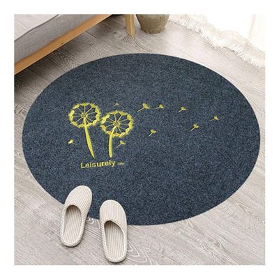 Round Chair Mat, Protective Floor Mats, Office Computer Swivel Chair Mat, Living Room Bedroom Pad Carpet, 4 Colors, Customizable ALGFree (Color : Gray, Size : Diameter-80CM)