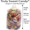 19 Retro Empty Plastic Sweet Jars, 2 Scoops, 2 Tongs and 100 Bags for Truly Sweet Candy Buffet Kit, Sweet Table (Black Candy Stripe) view 3
