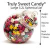 19 Retro Empty Plastic Sweet Jars, 2 Scoops, 2 Tongs and 100 Bags for Truly Sweet Candy Buffet Kit, Sweet Table (Black Candy Stripe) view 4