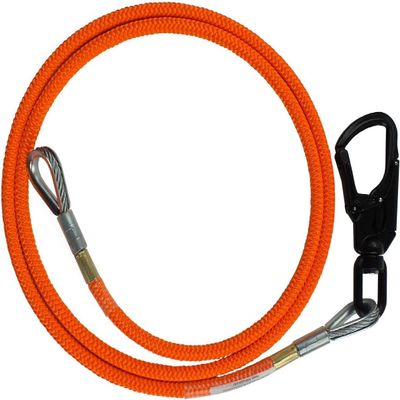 Steel Core Flip Line, 5/8 in x 15 ft - USA Made, Aluminum Swivel, Arborist Equipment