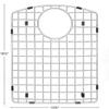 Karran GR-6010 Stainless Steel Bottom Grid 13-3/8 in. x 16-1/2 in. Fits QT-610 / QU-610 large view 2