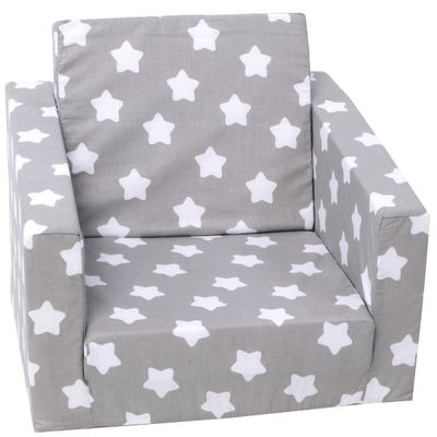 Delsit Kids Couch for Toddlers - 2 in 1 Convertible Foam Armchair to Lounger, Comfy Flip Out Lounge Chair, Sofa for Children, Made in Europe