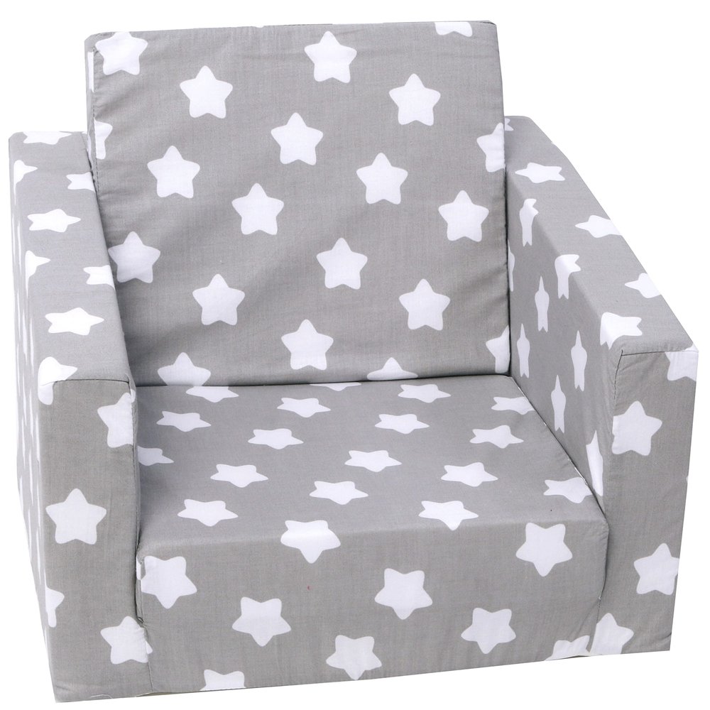 Delsit Kids Couch for Toddlers - 2 in 1 Convertible Foam Armchair to Lounger, Comfy Flip Out Lounge Chair, Sofa for Children, Made in Europe