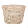 Cambria rattan laundry hamper with liner white wash view 4