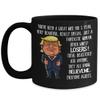 1st Wedding Anniversary for Wife Donald Trump Black Coffee Mug Happily Married Gifts You've Been A Great Wife For 1 Year Funny Gag Gifts From Husband view 1