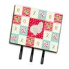 Caroline's Treasures White Holland Turkey Love Leash or Key Holder Hooks, Multicolor view 1