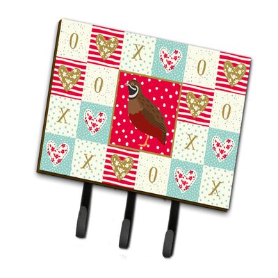 Caroline's Treasures Chinese Painted or King Quail Love Leash or Key Holder Hooks, Multicolor