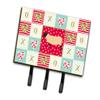 Caroline's Treasures CK5399TH68 Suffolk Sheep Love Leash or Key Holder, Red, Wall Hooks, Key Hooks Holder, Coat Rack Wall Mount, Coat Hooks, Hooks for Hanging Keys, Towels, Aprons, Leashes, view 1