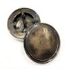 Antique Nautical Brown Round Sundial Compass 2.5" Brass Navigation Compass with Magnifying Glass view 3