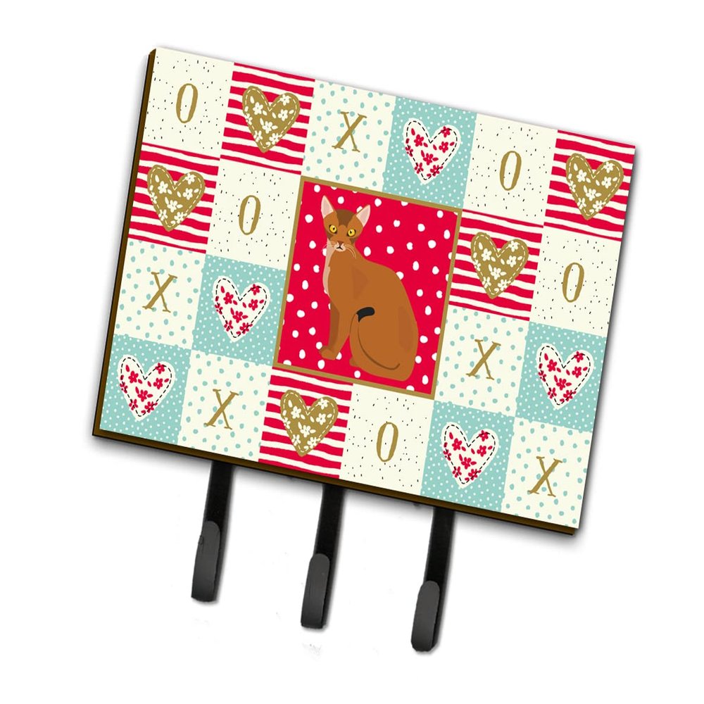 Caroline's Treasures Abyssinian Cat Love Leash or Key Holder