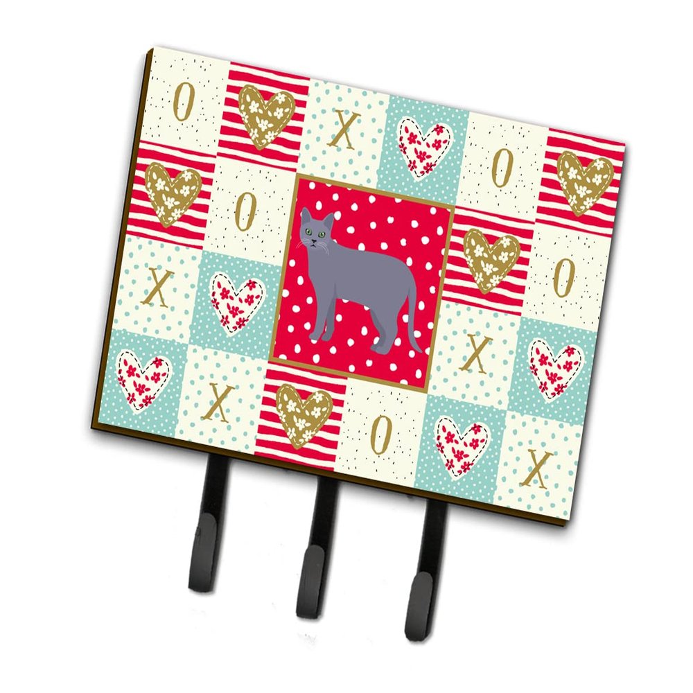 Caroline's Treasures Korat #1 Cat Love Leash or Key Holder Hooks, Multicolor