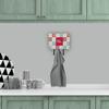 Caroline's Treasures CK5450TH68 Grey Domestic Mouse Love Leash or Key Holder, Red, Wall Hooks, Key Hooks Holder, Coat Rack Wall Mount, Coat Hooks, Hooks for Hanging Keys, Towels, Aprons, Leashes, view 4