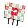 Caroline's Treasures CK5257TH68 Malvi Cow Love Leash or Key Holder, Red, Wall Hooks, Key Hooks Holder, Coat Rack Wall Mount, Coat Hooks, Hooks for Hanging Keys, Towels, Aprons, Leashes, view 1