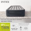 Intex 64131ED Dura-Beam Plus Deluxe Pillow: Fiber-Tech  Twin Size  Built-in Electric Pump  16.5in Bed Height  300lb Weight Capacity view 2
