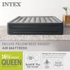 Intex 64135ED Dura-Beam Plus Deluxe Pillow: Fiber-Tech  Queen Size  Built-in Electric Pump  16.5in Bed Height  600lb Weight Capacity view 2