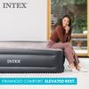 Intex 64135ED Dura-Beam Plus Deluxe Pillow: Fiber-Tech  Queen Size  Built-in Electric Pump  16.5in Bed Height  600lb Weight Capacity view 4