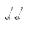 WULUN 2 Pieces 18/10 Stainless Steel Deep Soup Spoon, 6.5 Inches Long, 2.76 Inches Wide, Large Capacity for Service, Mirror Polishing, Dishwasher Safety, Silver view 1