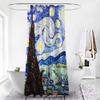 BECAN Starry Night Shower Curtain, Van Gogh Starry Night Abstract Art Painting Polyester Fabric Waterproof Layer Thickening Shower Curtain 72X72Inches view 3