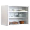 Fuji Boeki 99437 Cupboard, Kitchen Storage, Compact, Width 23.6 x Depth 11.4 x Height 17.3 inches (60 x 29 x 44 cm), White, Glass Door, Movable Shelf, Living Alone view 1