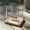 Chatani Sangyo Fun Science Newton's Cradle (Balance Ball) 333-189 Height 5.3 x Width 5.3 x Depth 4.5 inches (135 x 135 x 115 mm) view 2