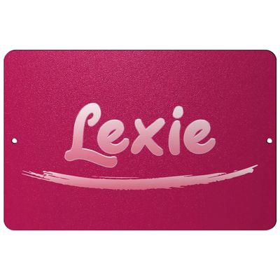 Makoroni - Lexie Female Name 12x18 inc Aluminum Decorative Wall Street Sign