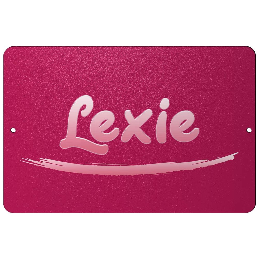 Makoroni - Lexie Female Name 12x18 inc Aluminum Decorative Wall Street Sign